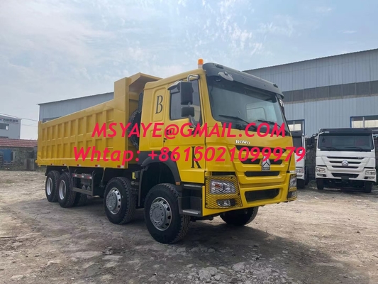 420 л.с. Использованный Sinotruk Dump Truck Красный цвет Ручная трансмиссия строительные компании
