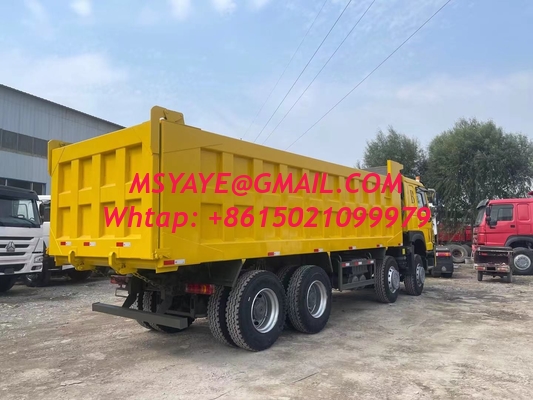 420 л.с. Использованный Sinotruk Dump Truck Красный цвет Ручная трансмиссия строительные компании
