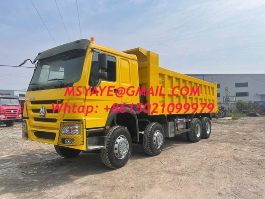 420 л.с. Использованный Sinotruk Dump Truck Красный цвет Ручная трансмиссия строительные компании
