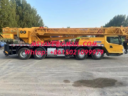 40T XCMG мощный мобильный используемый кран обновленный грузовик Гидравлический кран с U-образным бумом